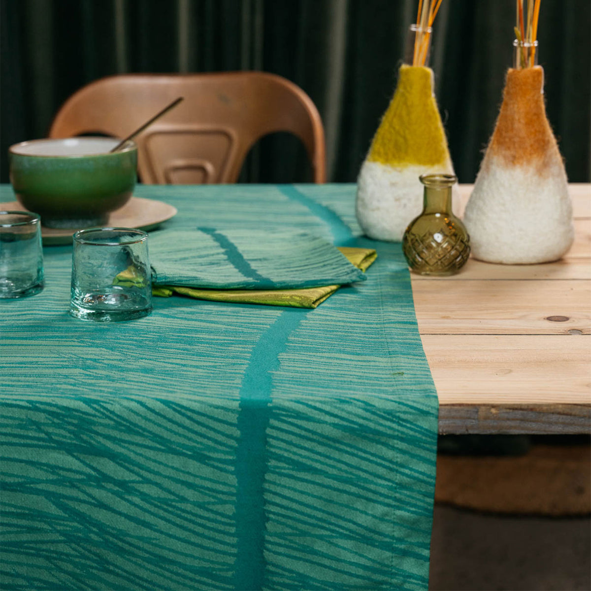 CHEMIN DE TABLE RACINE VERT