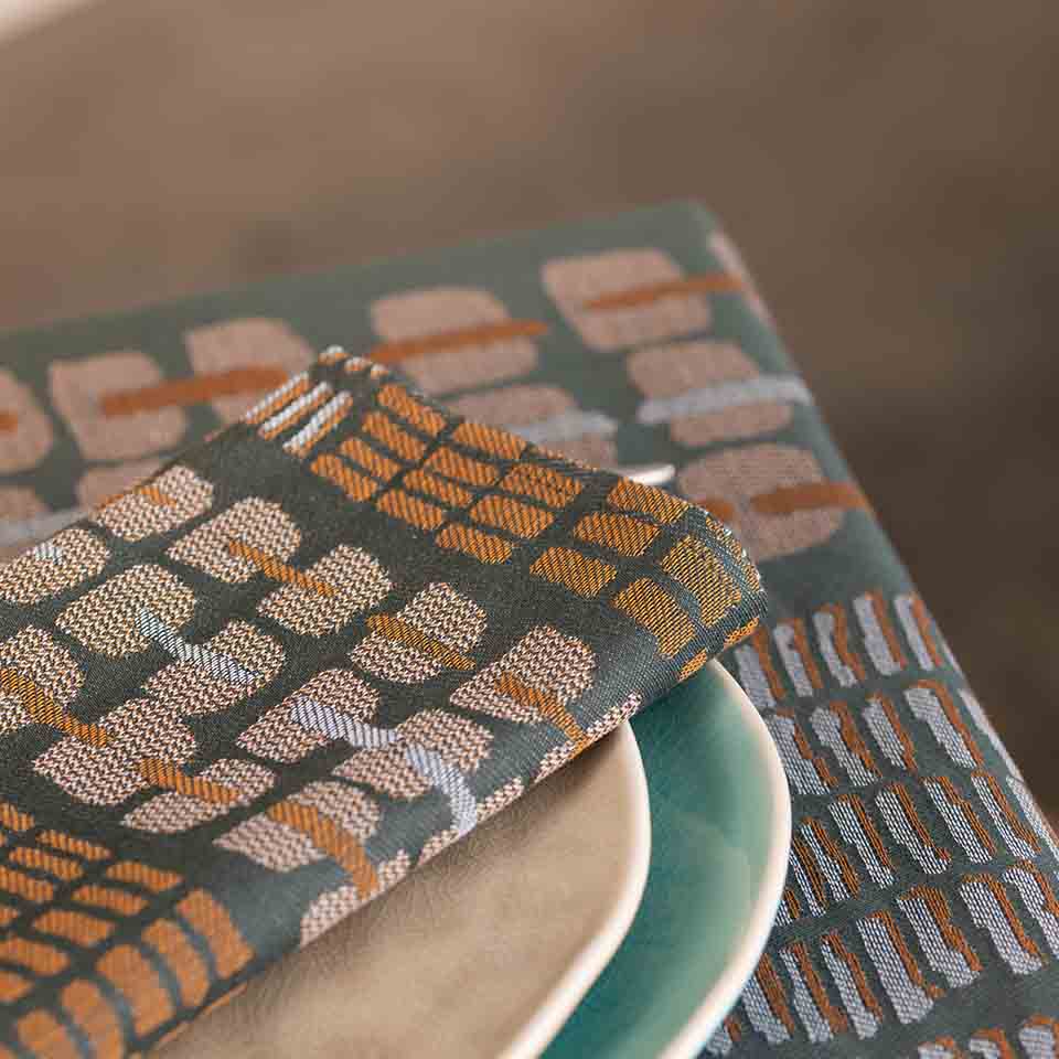 Serviette de table tissage jacquard
