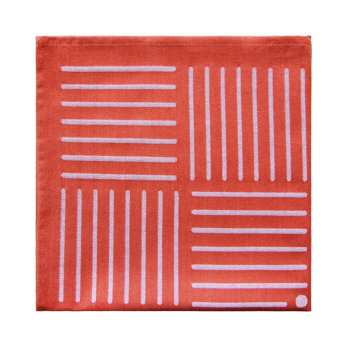 Serviette Fatxada rouge Samuel Accoceberry Tissage Moutet