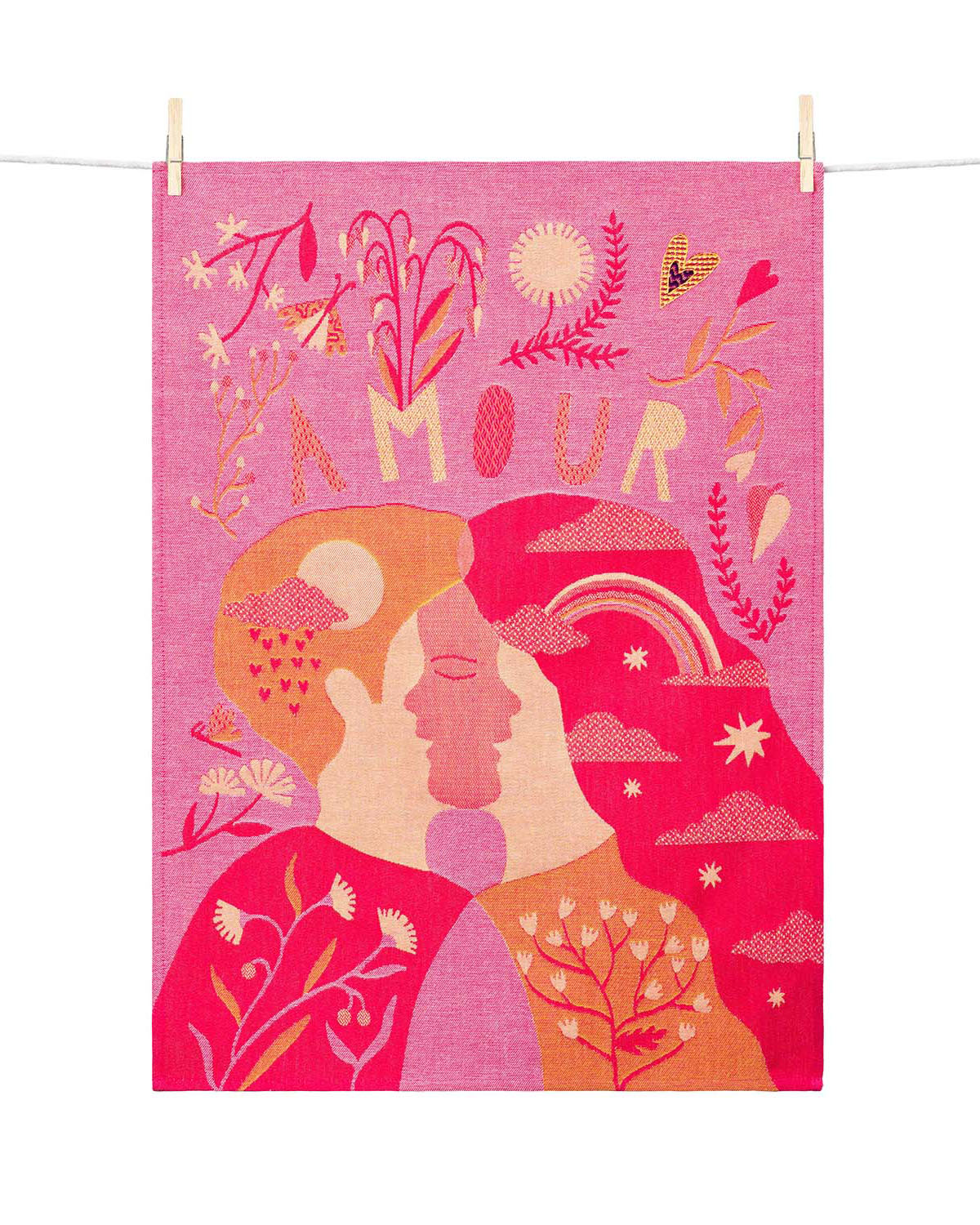 AMOUR TEA TOWEL