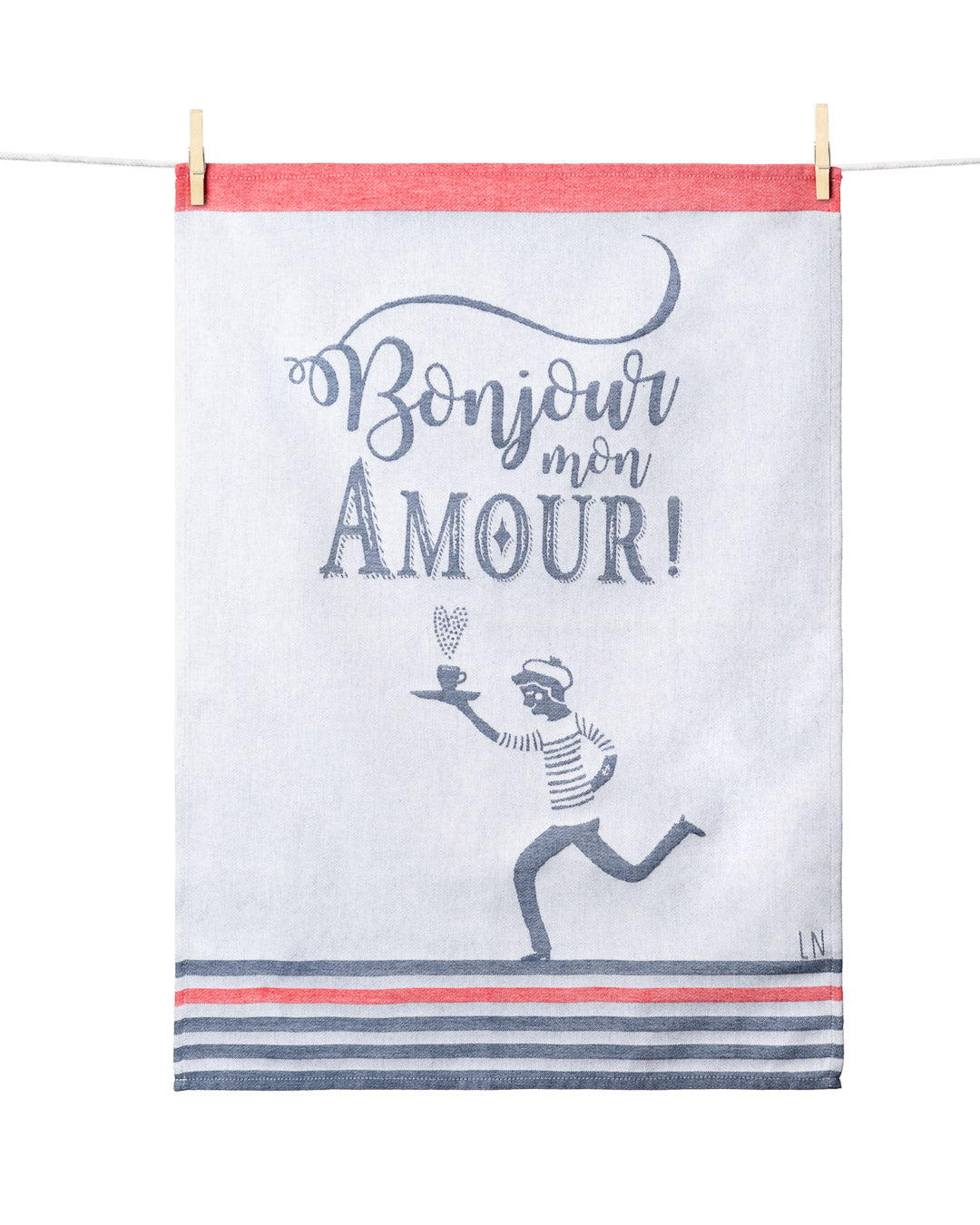 TORCHON BONJOUR MON AMOUR