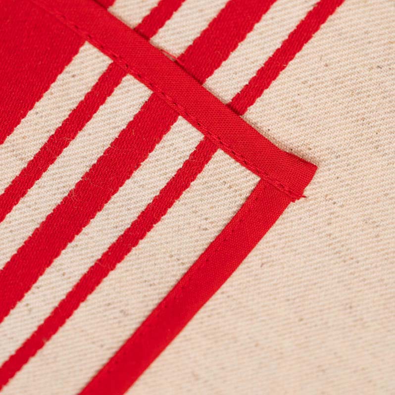 RED TWILL APRON