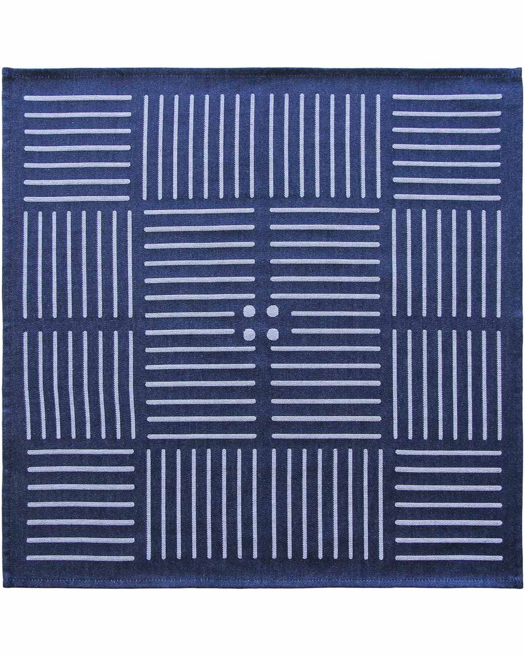 SERVIETTE FATXADA CAPITAINE/BLANC