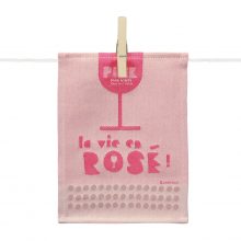 Mini serviette La vie en Rosé