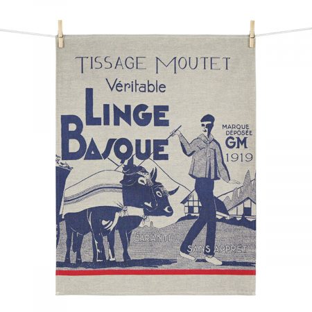 torchon linge basque veritable