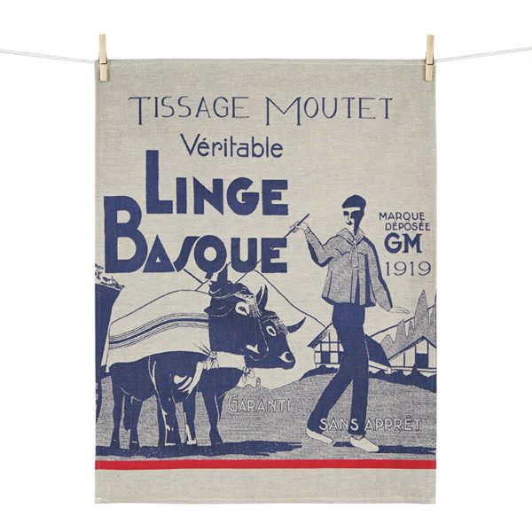 torchon linge basque veritable