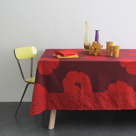 Nappe Anémone rouge Zofia Rostad