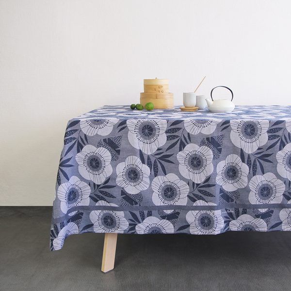 Nappe Pavots, Tissage Moutet x Mini labo - 100% made in France