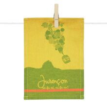 Torchon Jurançon. Vert et Jaune. Torchon Vin du jurançon.