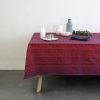 Nappe Licq corail Linge basque Tissage Moutet