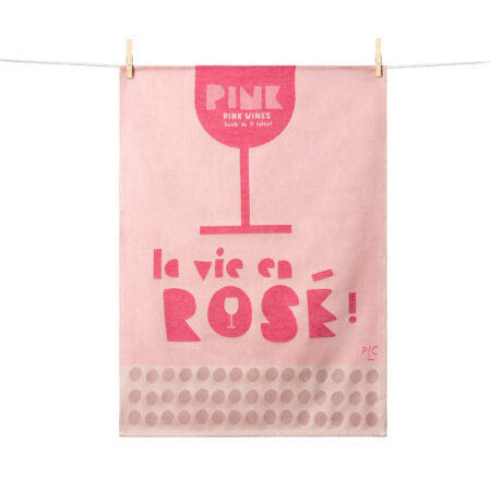 LA VIE EN ROSÉ TEA TOWEL