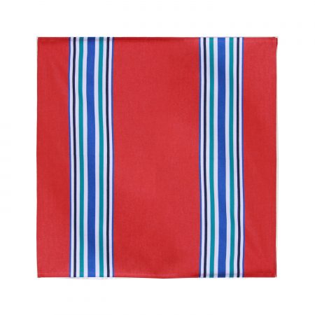 Serviette Morlanne corail Dépliée