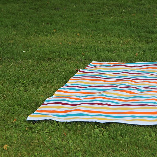 Nappe Banca à rayures, linge basque 100% coton, Made in France - Tissage Moutet