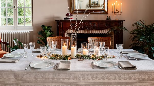 Table de Noël, nappe Licq métis