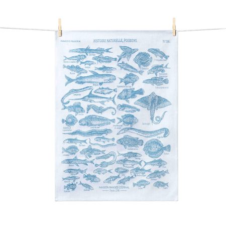HISTOIRE NATURELLE - POISSONS TEA TOWEL