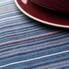 detail du rythme des lignes qui composent la nappe lerroa. une creation en collaboration avec le designer Samuel Accoceberry