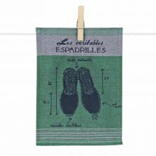 Espadrilles vertes mini serviettes