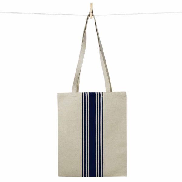 Tote bag coutil bleu