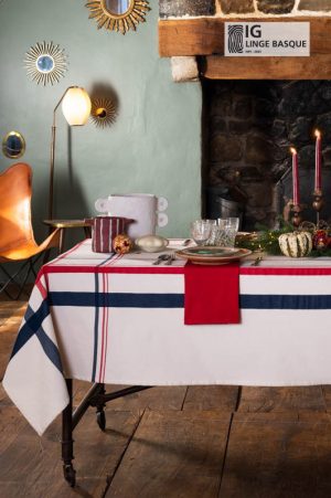 Décoation de table de noël pour un réveillon style campagne chic