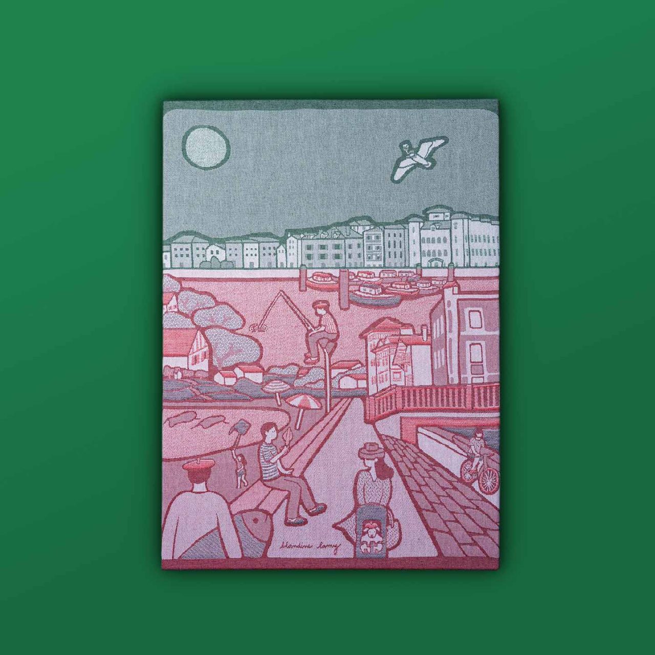 Torchon "Baie de Saint Jean" Blandine Lamy x Tissage Moutet Tissage