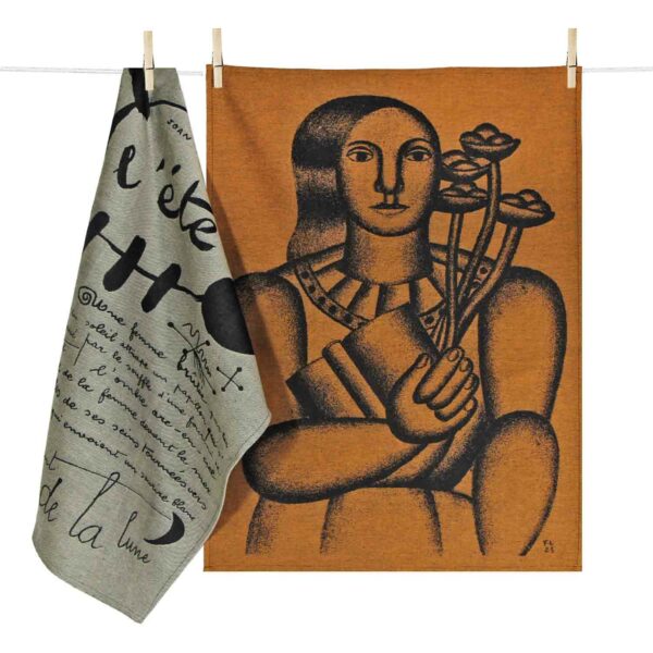 SET OF 2 MASTERPIECES TEA TOWEL