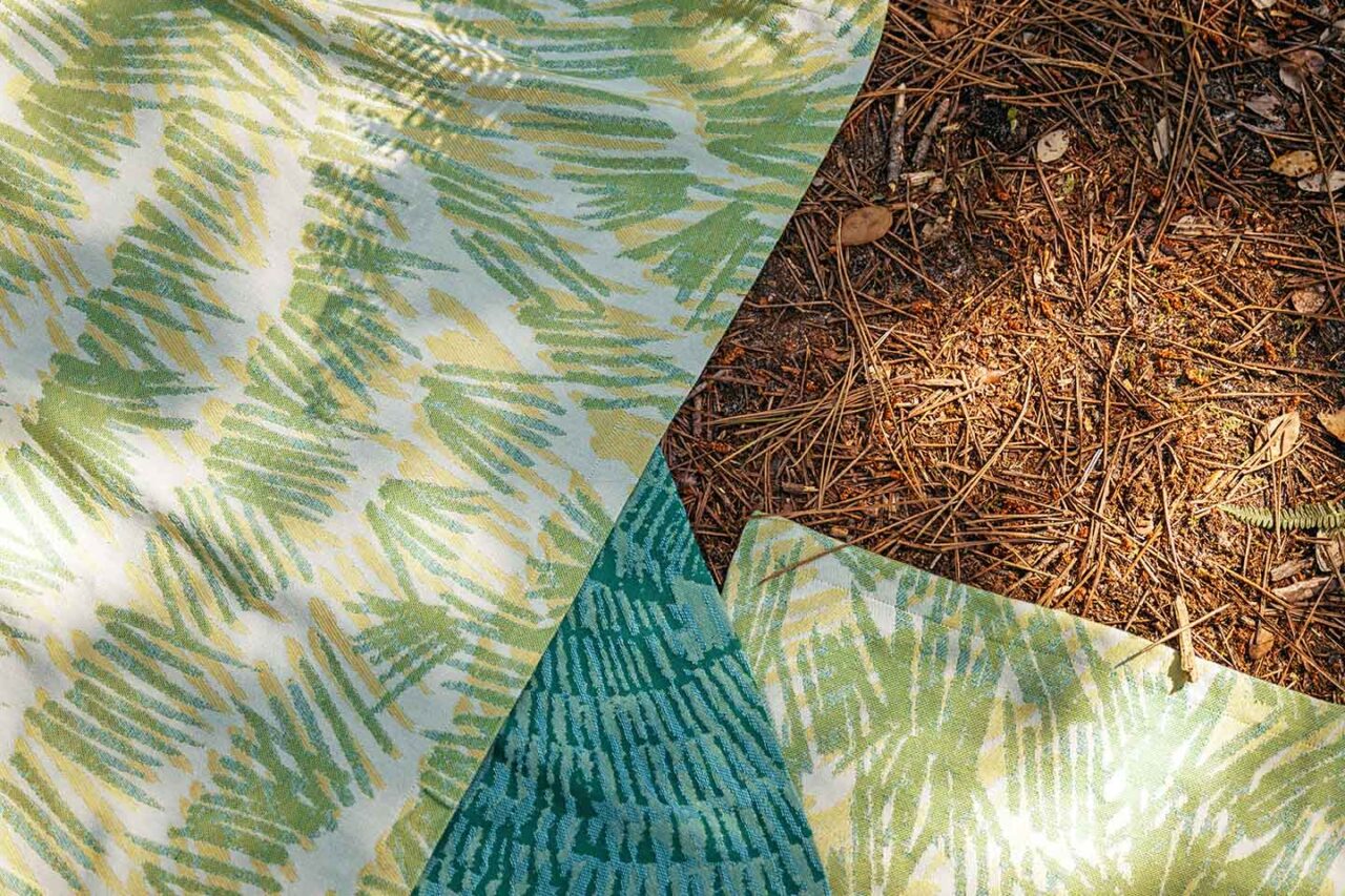 Tissage Moutet Yoko Blanc Table Runner