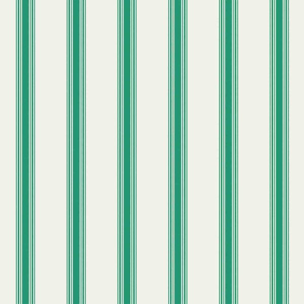Nappe rayures vertes. Linge Basque traditionnel.