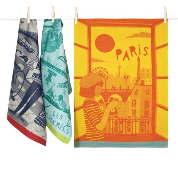 COFFRET 3 TORCHONS PARIS