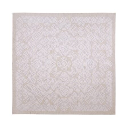 MÉANDRE LIN/BLANC NAPKIN