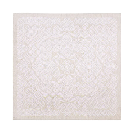 MÉANDRE LIN/BLANC NAPKIN