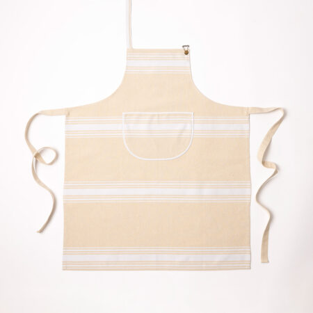 TABLIER COUTIL BLANC