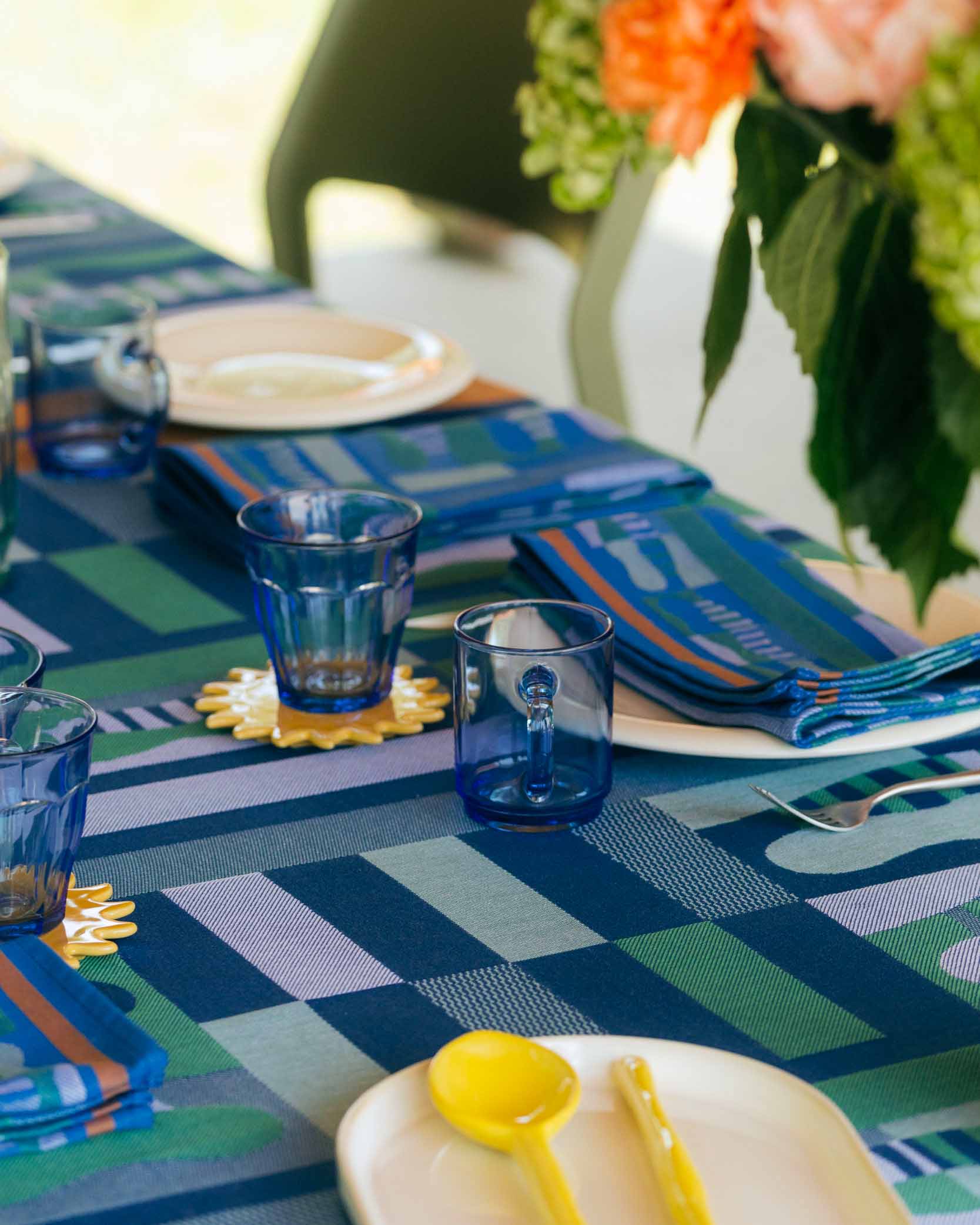 DUNE BLUE TABLECLOTH - Image 2