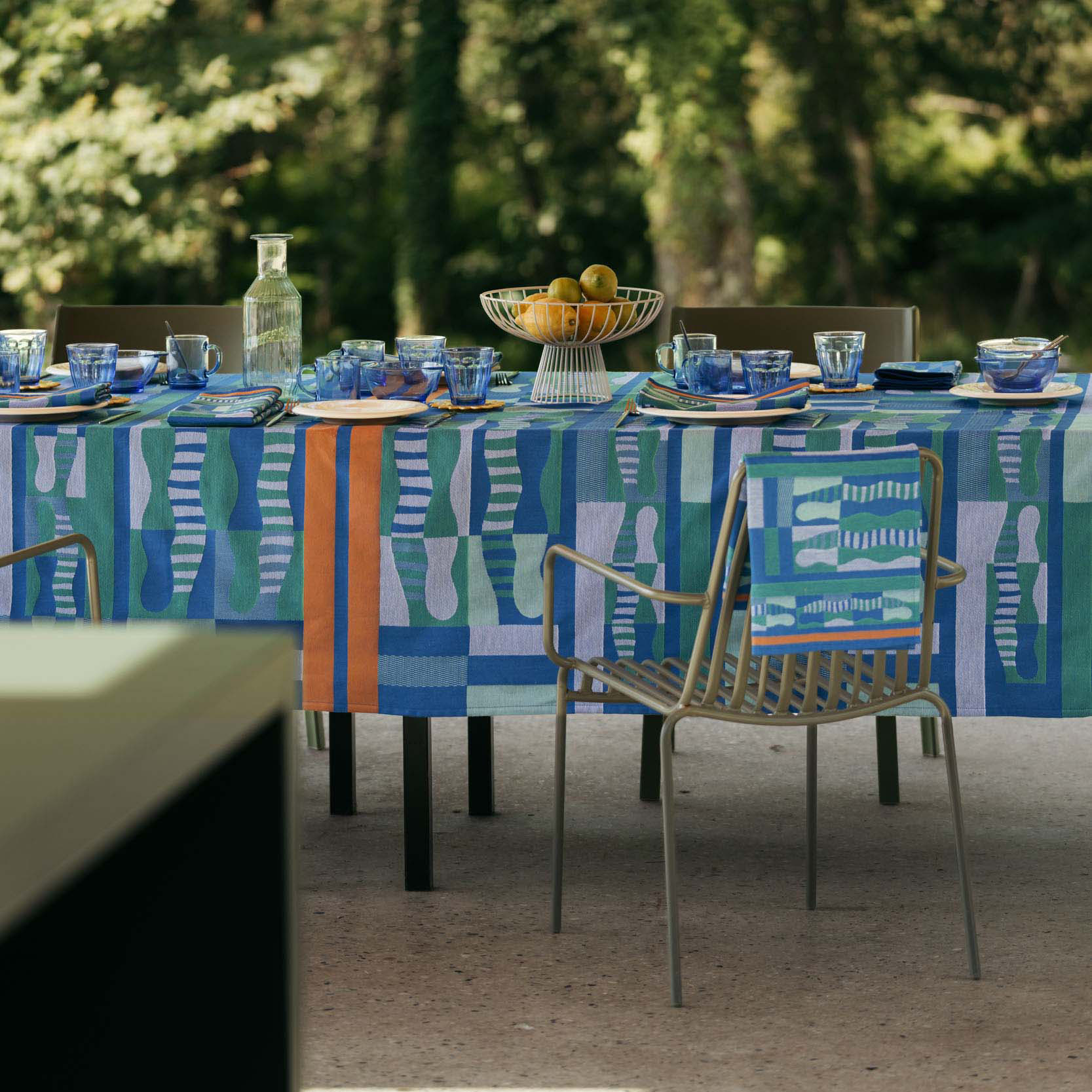 DUNE BLUE TABLECLOTH - Image 2