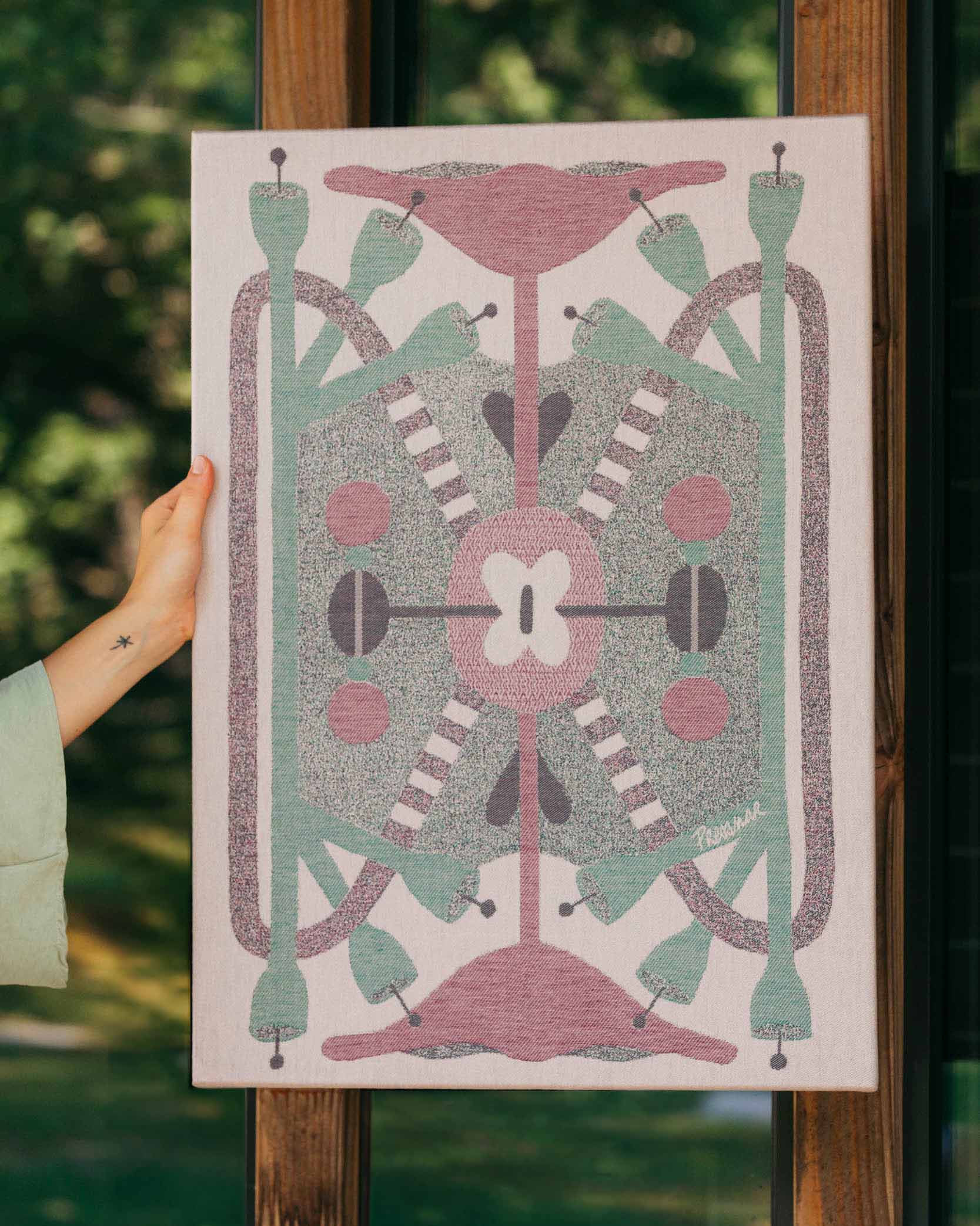 UN JARDIN VU DU CIEL TEA TOWEL - Image 2